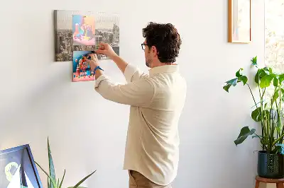 Memobord van kurk Landschap stad