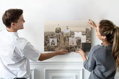 Memobord van kurk Landschap stad