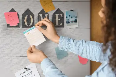 Memobord van kurk Home tekstdecoratie