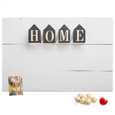 Memobord van kurk Home tekstdecoratie
