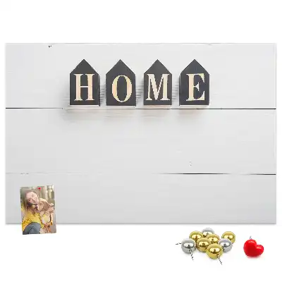 Memobord van kurk Home tekstdecoratie