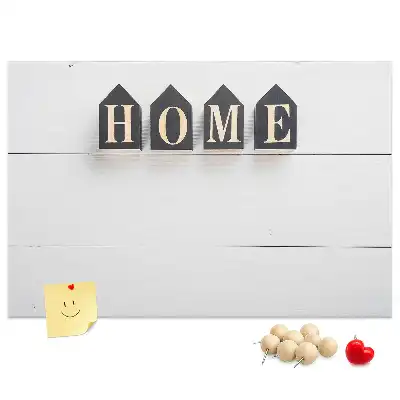 Memobord van kurk Home tekstdecoratie