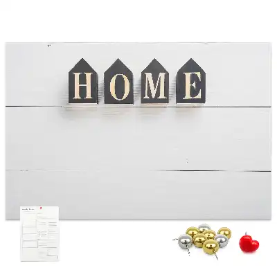 Memobord van kurk Home tekstdecoratie
