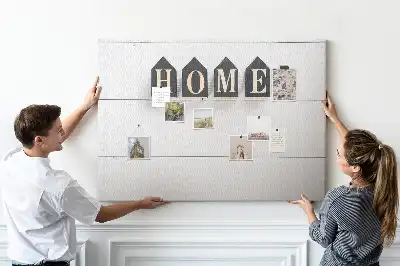 Memobord van kurk Home tekstdecoratie