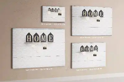 Memobord van kurk Home tekstdecoratie