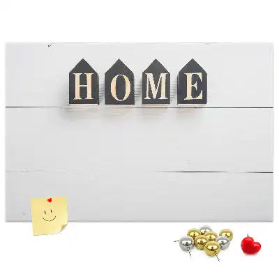 Memobord van kurk Home tekstdecoratie