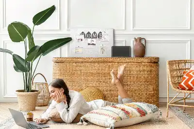 Memobord van kurk Home tekstdecoratie