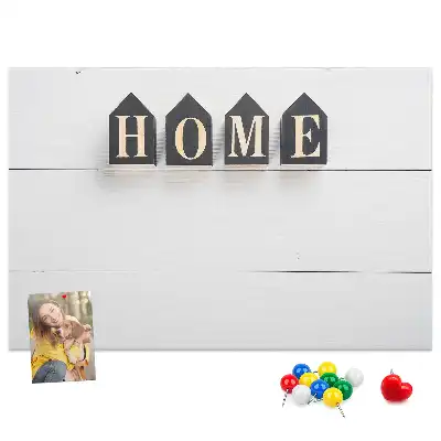 Memobord van kurk Home tekstdecoratie