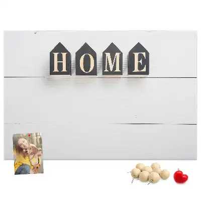 Memobord van kurk Home tekstdecoratie