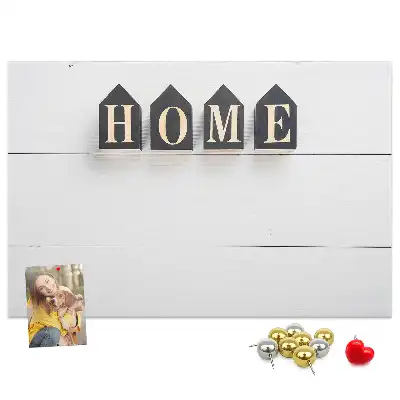 Memobord van kurk Home tekstdecoratie