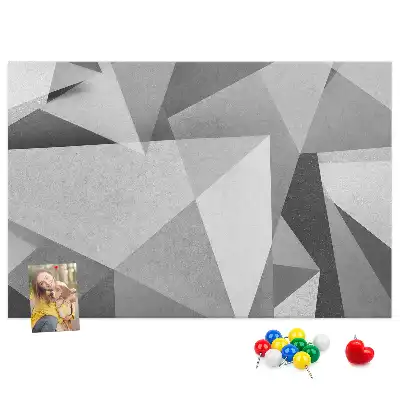 Memobord van kurk 3D abstractie
