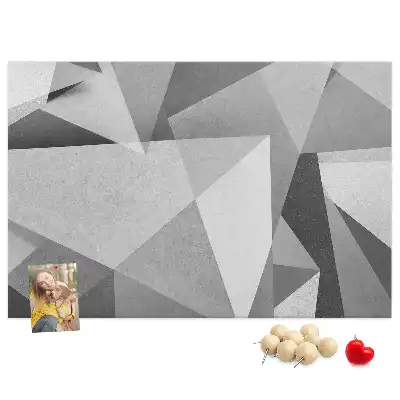 Memobord van kurk 3D abstractie