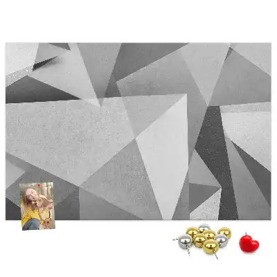Memobord van kurk 3D abstractie