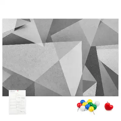 Memobord van kurk 3D abstractie