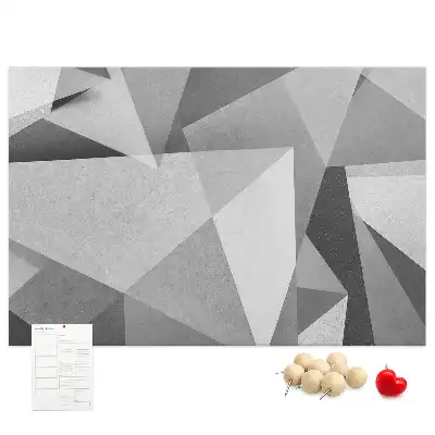 Memobord van kurk 3D abstractie