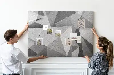 Memobord van kurk 3D abstractie