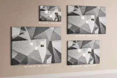 Memobord van kurk 3D abstractie