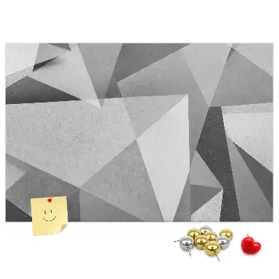 Memobord van kurk 3D abstractie
