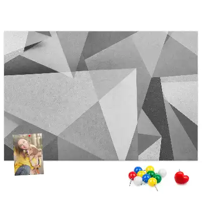 Memobord van kurk 3D abstractie