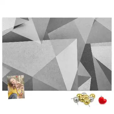 Memobord van kurk 3D abstractie