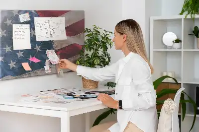 Kurk prikbord Amerikaanse vlag