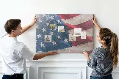Kurk prikbord Amerikaanse vlag