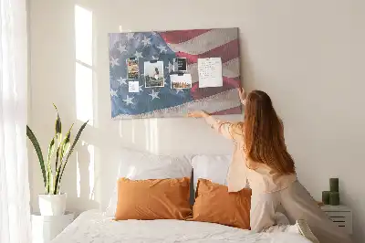 Kurk prikbord Amerikaanse vlag