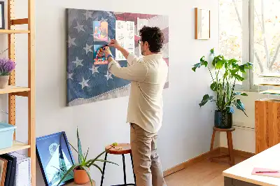Kurk prikbord Amerikaanse vlag