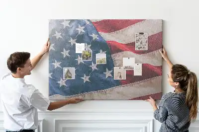 Kurk prikbord Amerikaanse vlag