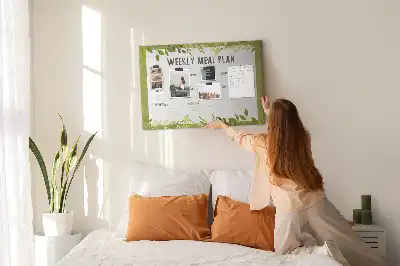 Memobord van kurk Wekelijks maaltijdschema