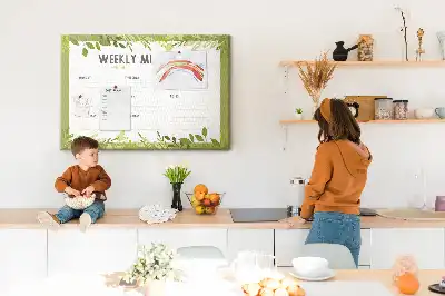 Memobord van kurk Wekelijks maaltijdschema