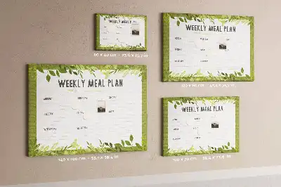 Memobord van kurk Wekelijks maaltijdschema