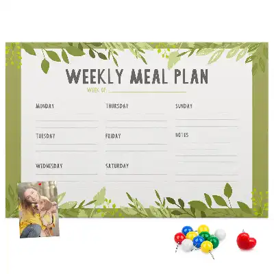 Memobord van kurk Wekelijks maaltijdschema