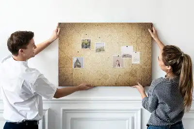 Memobord van kurk Archief wereldbol sepia