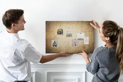 Memobord van kurk Archief wereldbol sepia