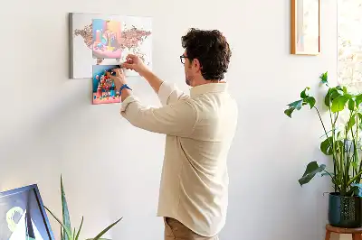 Memobord van kurk Oude kaart van baksteen