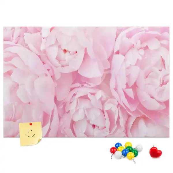 Memobord van kurk Floristisch motief van bloei