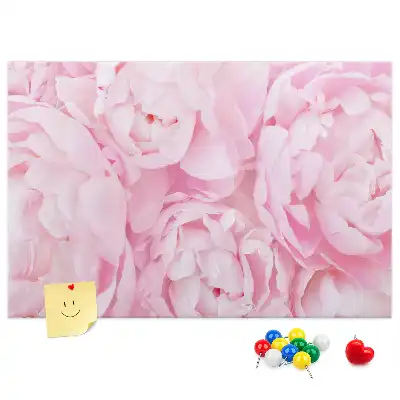 Memobord van kurk Floristisch motief van bloei