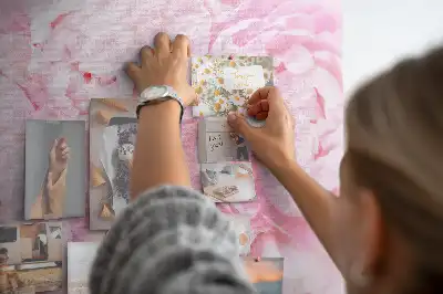 Memobord van kurk Floristisch motief van bloei