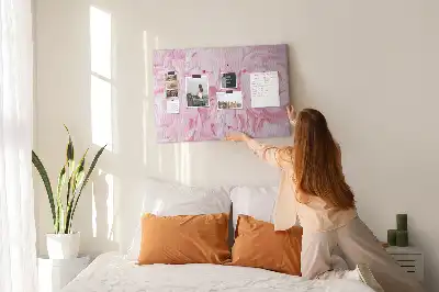 Memobord van kurk Floristisch motief van bloei