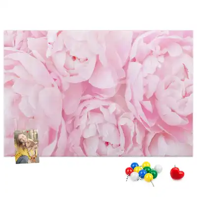 Memobord van kurk Floristisch motief van bloei