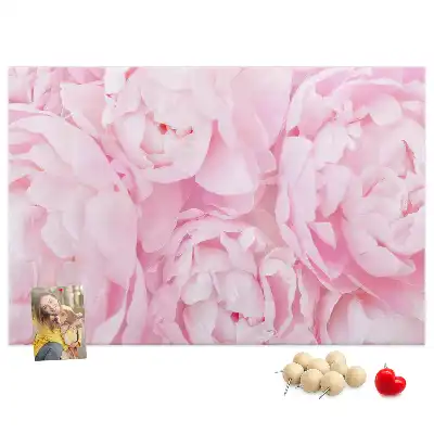 Memobord van kurk Floristisch motief van bloei