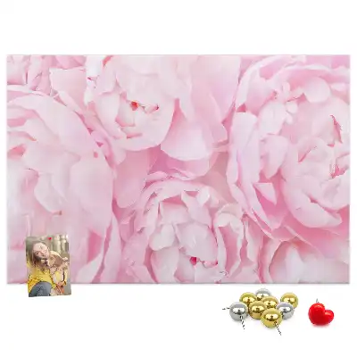Memobord van kurk Floristisch motief van bloei