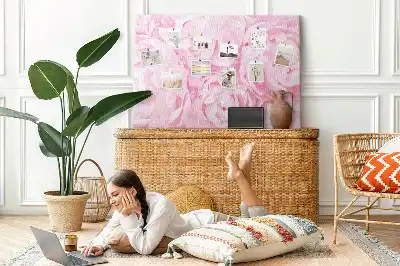 Memobord van kurk Floristisch motief van bloei