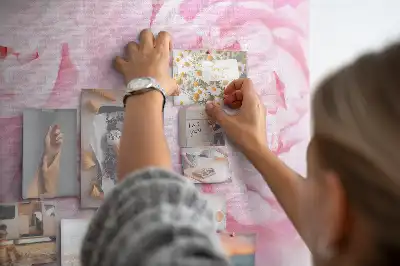 Memobord van kurk Floristisch motief van bloei
