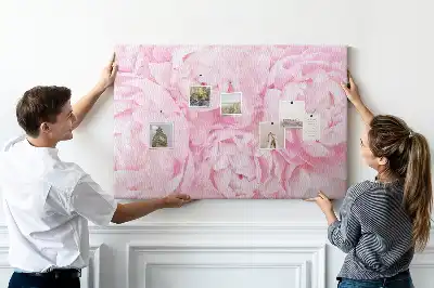 Memobord van kurk Floristisch motief van bloei