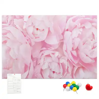 Memobord van kurk Floristisch motief van bloei