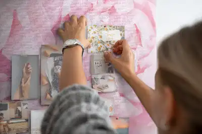 Memobord van kurk Floristisch motief van bloei