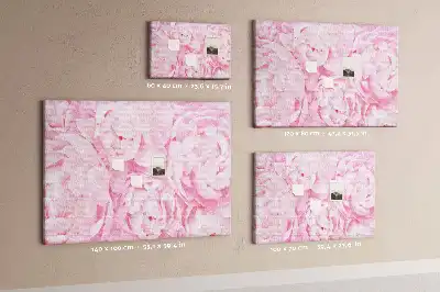 Memobord van kurk Floristisch motief van bloei