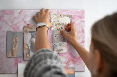 Memobord van kurk Floristisch motief van bloei